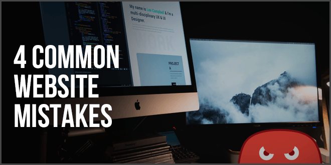 4 common website mistakes