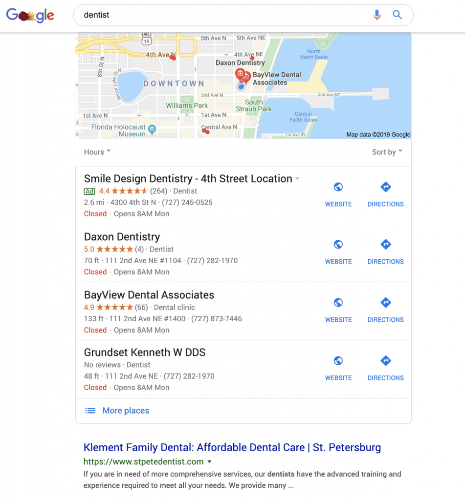 local seo search results