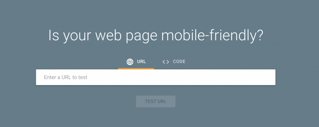 google mobile friendly test